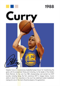 BAS06 Stephen Curry (1988) Printed | Premium Waterproof & Tear Resistant Full Colour Posters