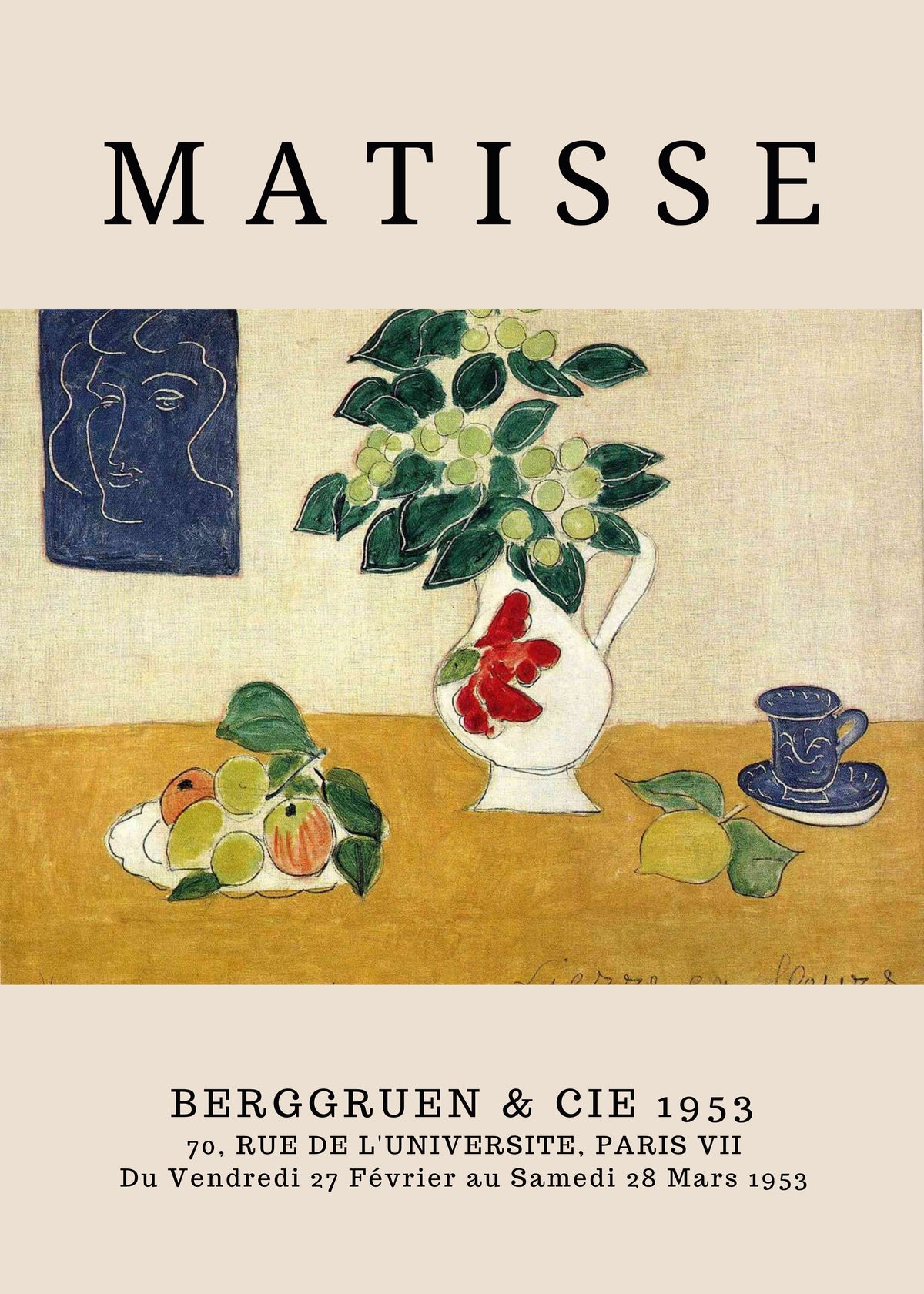 MAT06 Matisse Poster Printed | Premium Waterproof & Tear Resistant Full Colour Posters