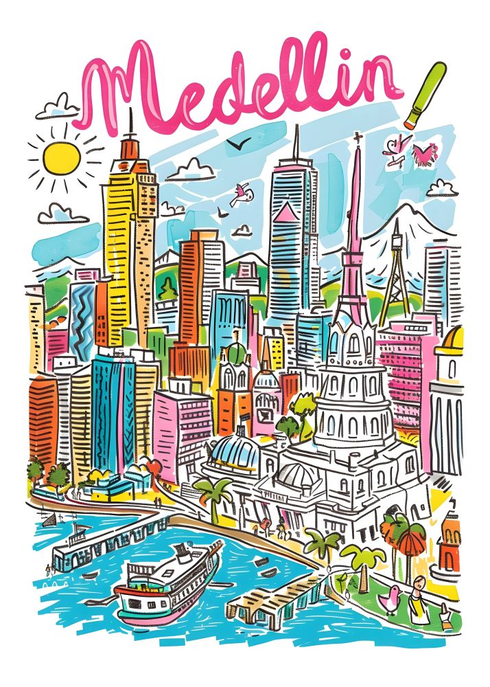 TT4 Trendy Travel Poster Printed | Premium Waterproof & Tear Resistant Full Colour Posters