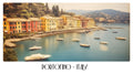 PP72 Portofino Italy Panoramic Premium Waterproof & Tear Resistant Poster