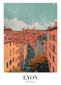 DAV74 Lyon France Printed | Premium Waterproof & Tear Resistant Full Colour Posters