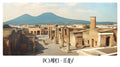PP75 Pompei Italy Panoramic Premium Waterproof & Tear Resistant Poster