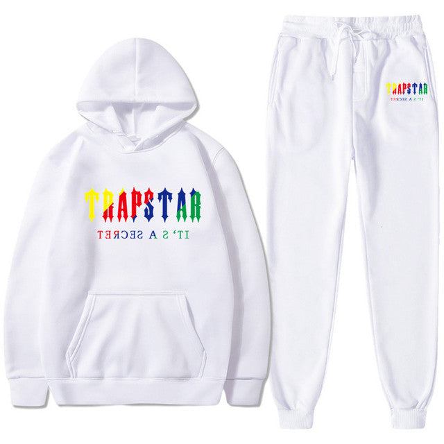 Men's Oversized Letter Print Hoodie and Sweatpants Two-Piece Set