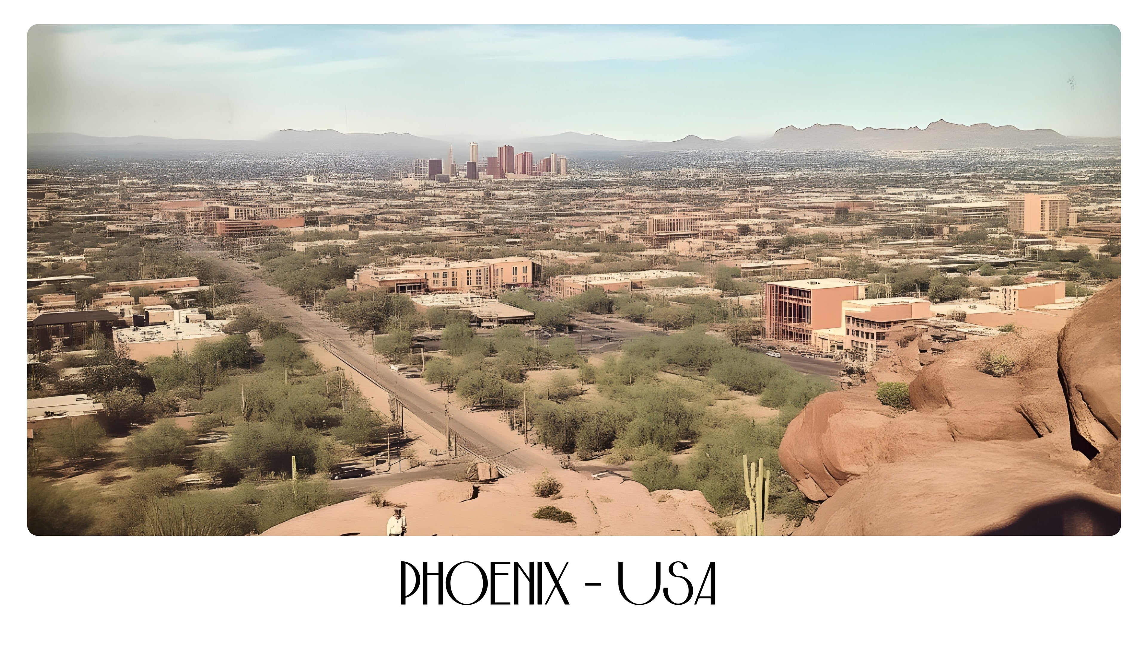 PP76 Phoenix USA Panoramic Premium Waterproof & Tear Resistant Poster