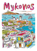 TT77 Mykonos Printed | Premium Waterproof & Tear Resistant Full Colour Posters