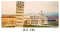 PP78 Pisa Italy Panoramic Premium Waterproof & Tear Resistant Poster