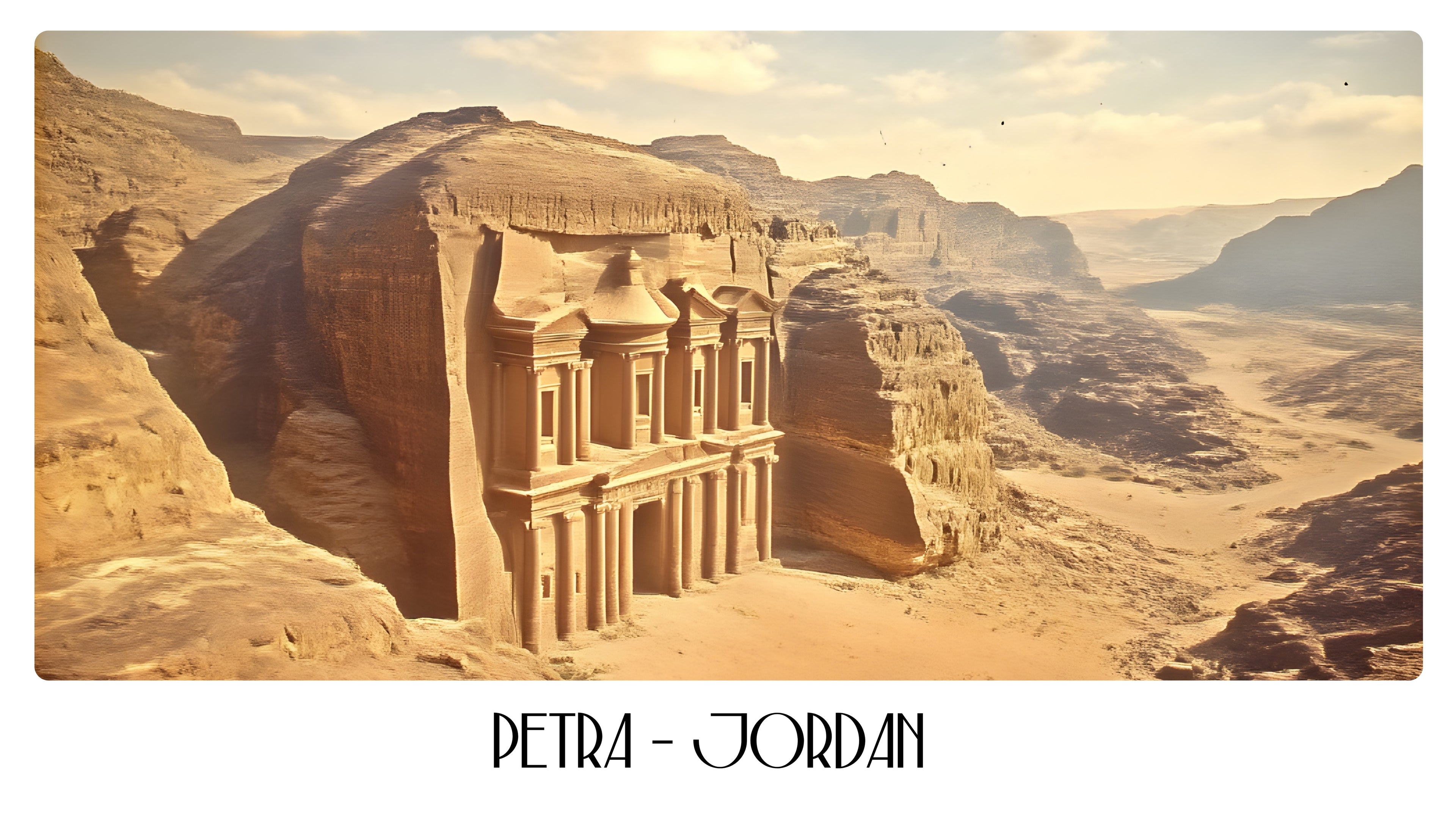 PP79 Petra Jordan Panoramic Premium Waterproof & Tear Resistant Poster