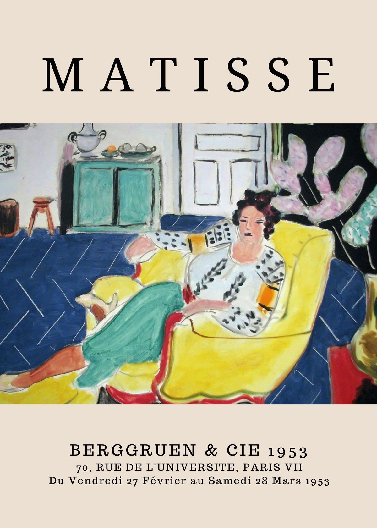 MAT07 Matisse Poster Printed | Premium Waterproof & Tear Resistant Full Colour Posters