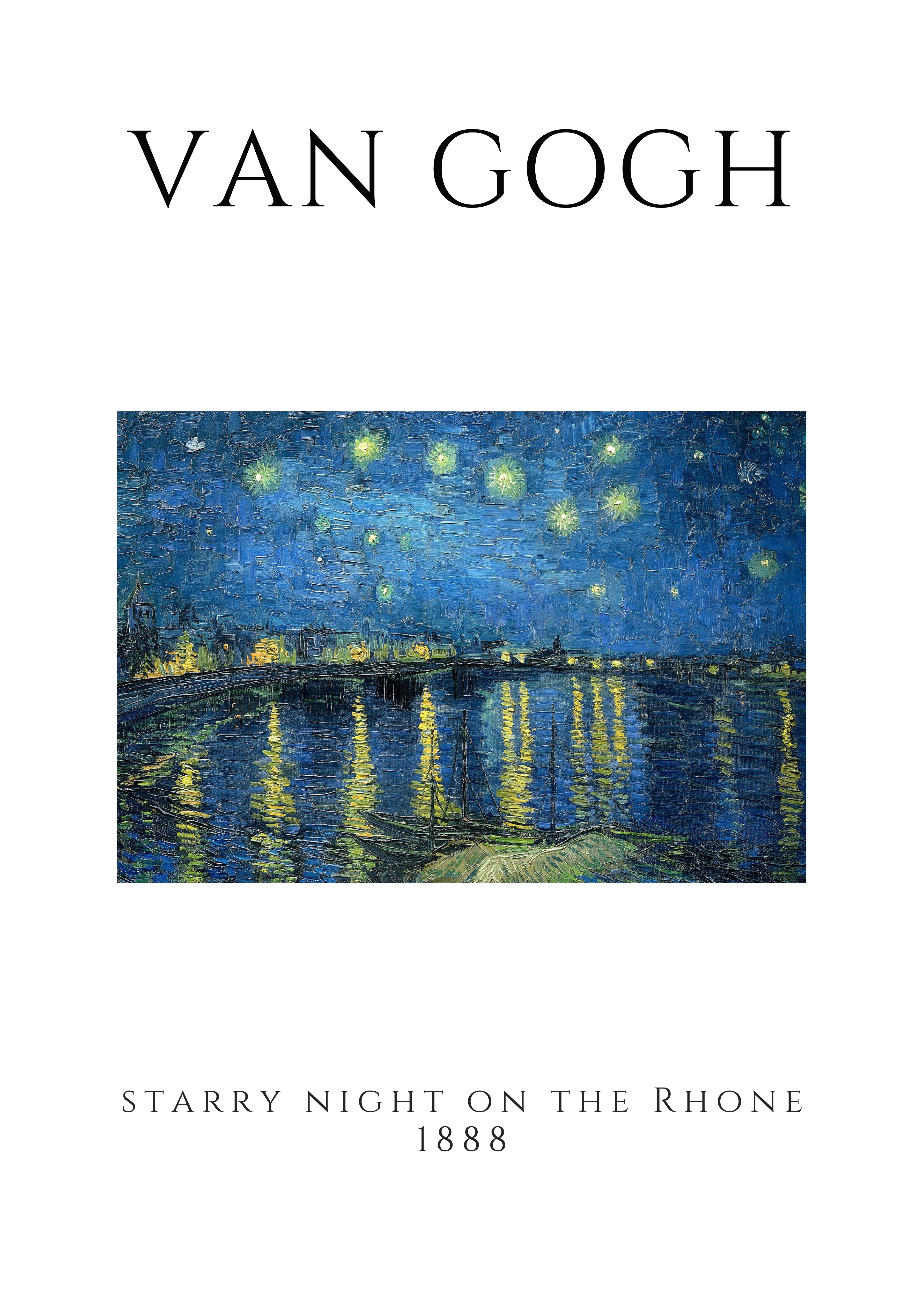 VANG07 Van Gogh Poster Printed | Premium Waterproof & Tear Resistant Full Colour Posters