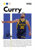 BAS07 Stephen Curry (1988) Printed | Premium Waterproof & Tear Resistant Full Colour Posters