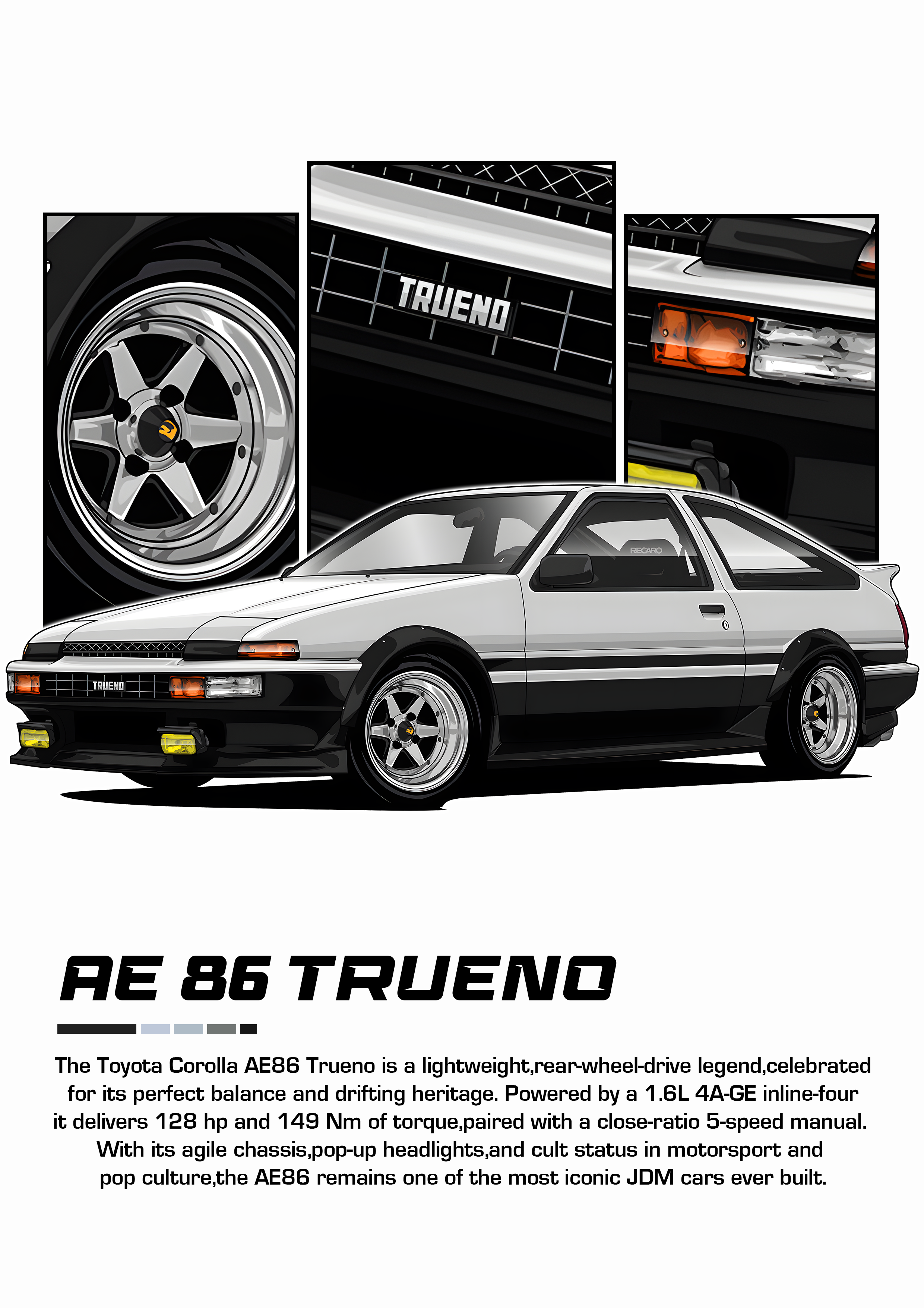 Car Poster Printed | Premium Waterproof & Tear Resistant Full Colour Posters