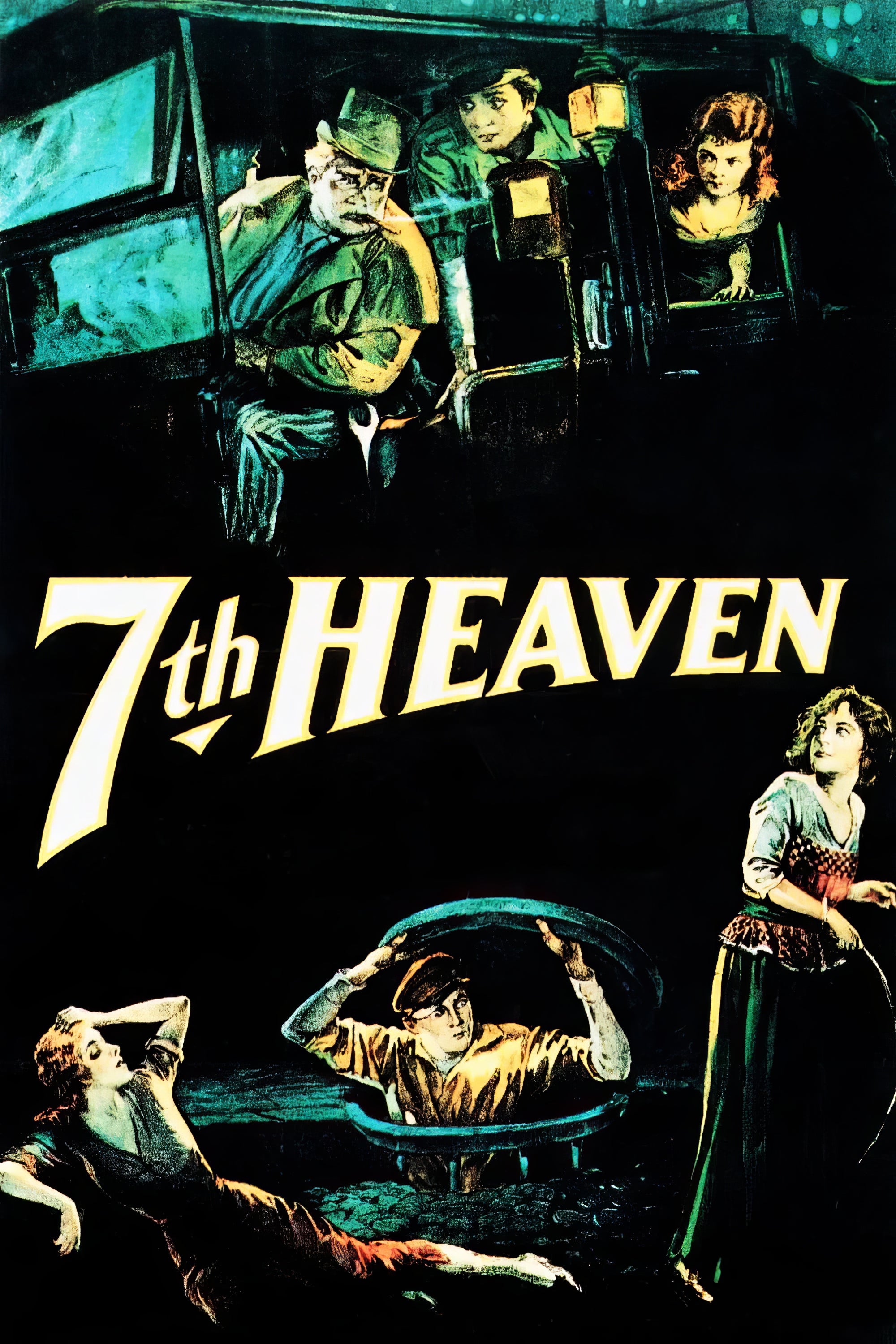 1920 7th Heaven (1927) Film/Movie Premium Waterproof & Tear Resistant Posters