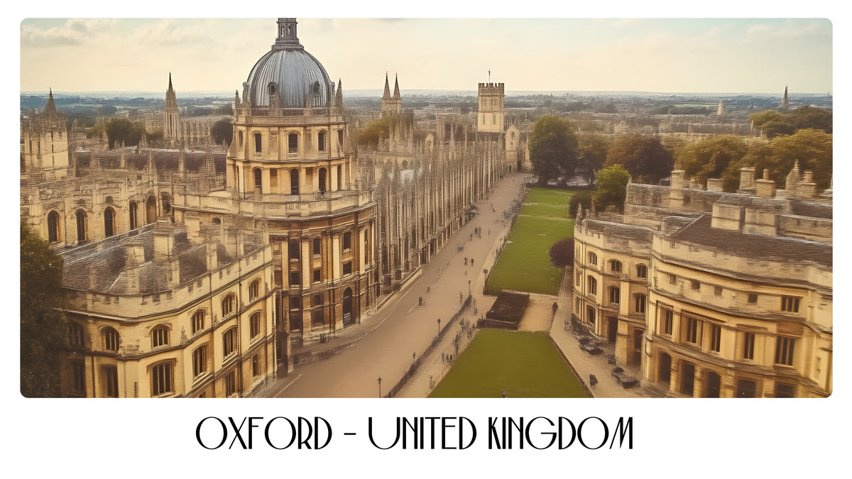 PP80 Oxford United Kingdom Panoramic Premium Waterproof & Tear Resistant Poster