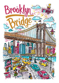 TT81 Brooklyn Bridge Printed | Premium Waterproof & Tear Resistant Full Colour Posters