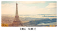 PP81 Paris France Panoramic Premium Waterproof & Tear Resistant Poster