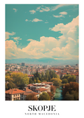 DAV82 Skopje North Macedonia Printed | Premium Waterproof & Tear Resistant Full Colour Posters