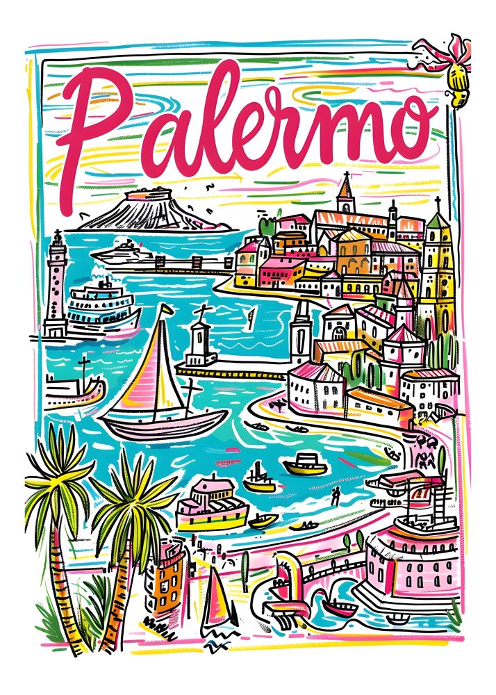 TT5 Trendy Travel Poster Printed | Premium Waterproof & Tear Resistant Full Colour Posters