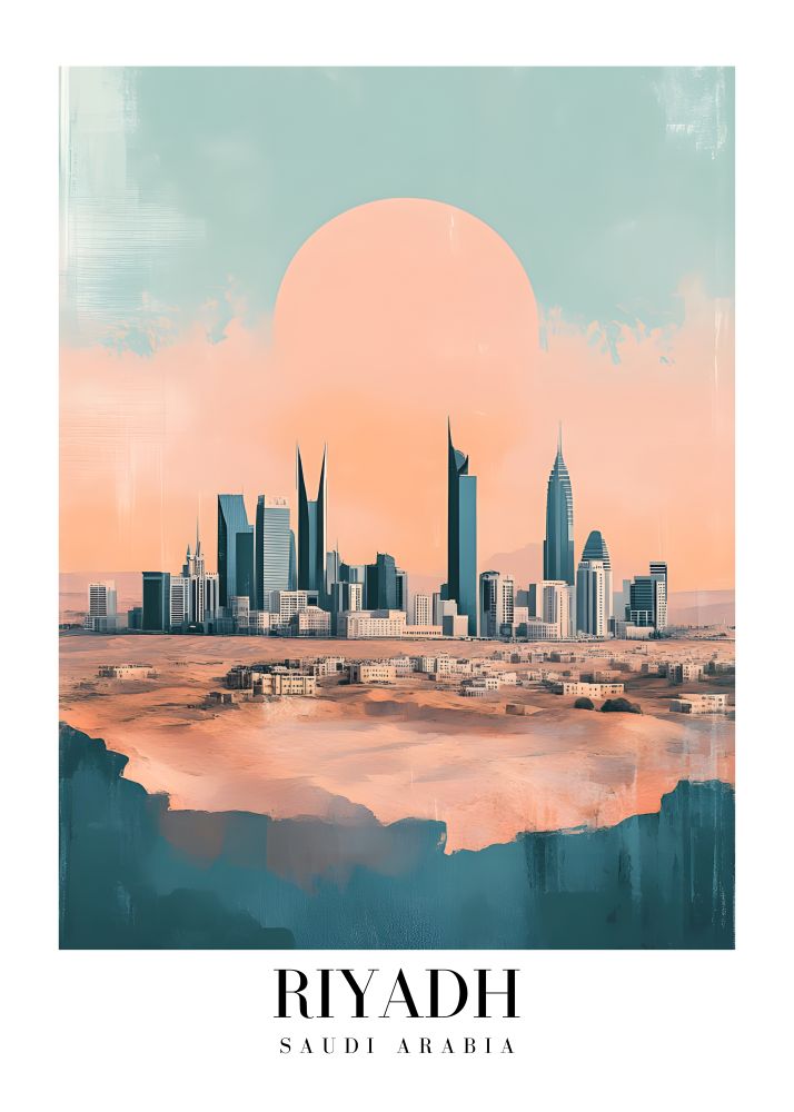 DAV86 Riyadh Saudi Arabia Printed | Premium Waterproof & Tear Resistant Full Colour Posters