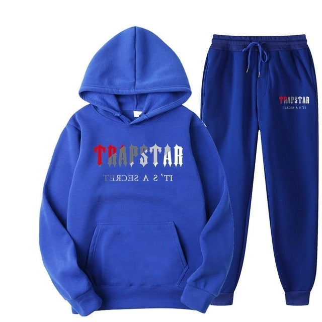 Men's Oversized Letter Print Hoodie and Sweatpants Two-Piece Set