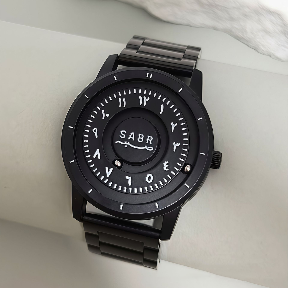 Magnetic Floating Black Technology Creative Personality Waterproof Imported Movement Unisex Quartz Watch