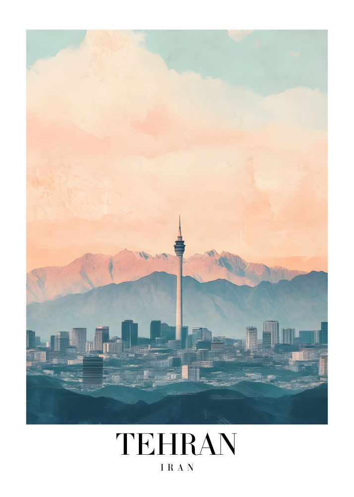 DAV88 Tehran Iran Printed | Premium Waterproof & Tear Resistant Full Colour Posters