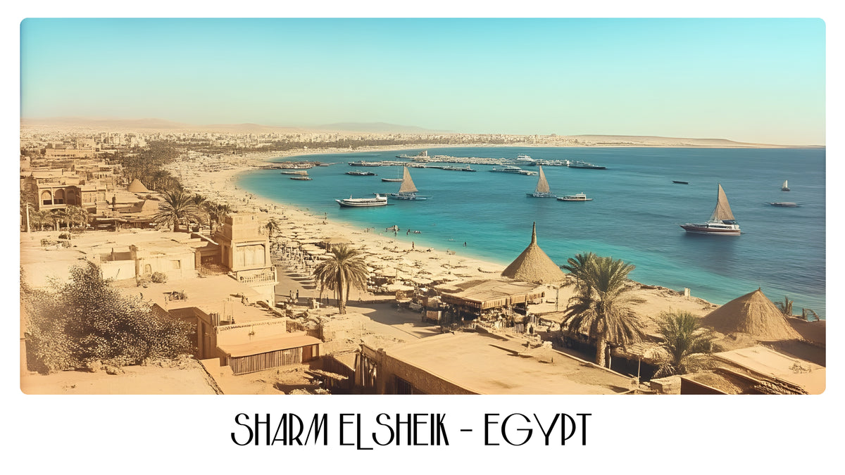 PP89 Sharm Elsheik Egypt Panoramic Premium Waterproof & Tear Resistant Poster