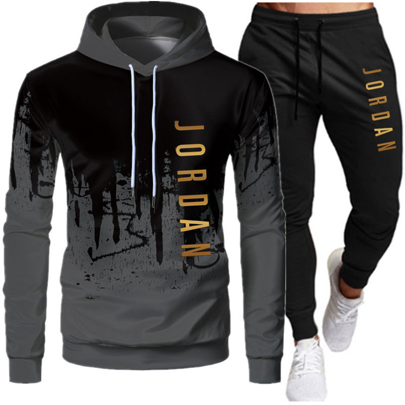 Men's 2-Piece Lightweight Hooded Sweatshirt and Jogger Set