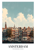 DAV08 Amsterdam Netherlands Printed | Premium Waterproof & Tear Resistant Full Colour Posters