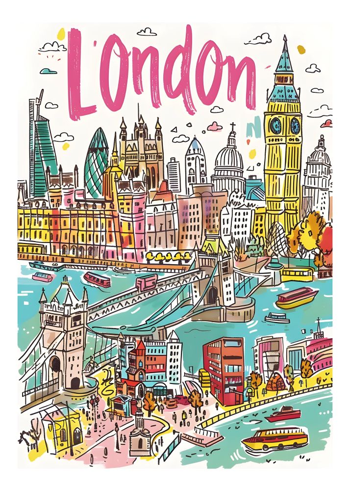 TT1 Trendy Travel Poster Printed | Premium Waterproof & Tear Resistant Full Colour Posters