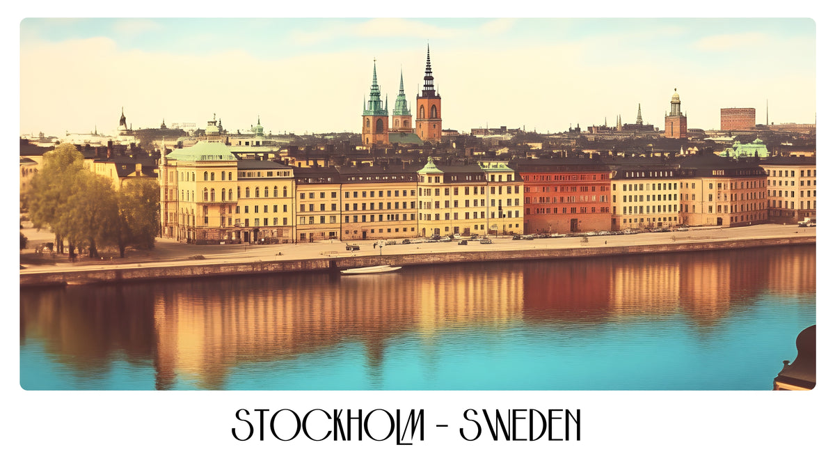 PP90 Stockholm Swden Panoramic Premium Waterproof & Tear Resistant Poster