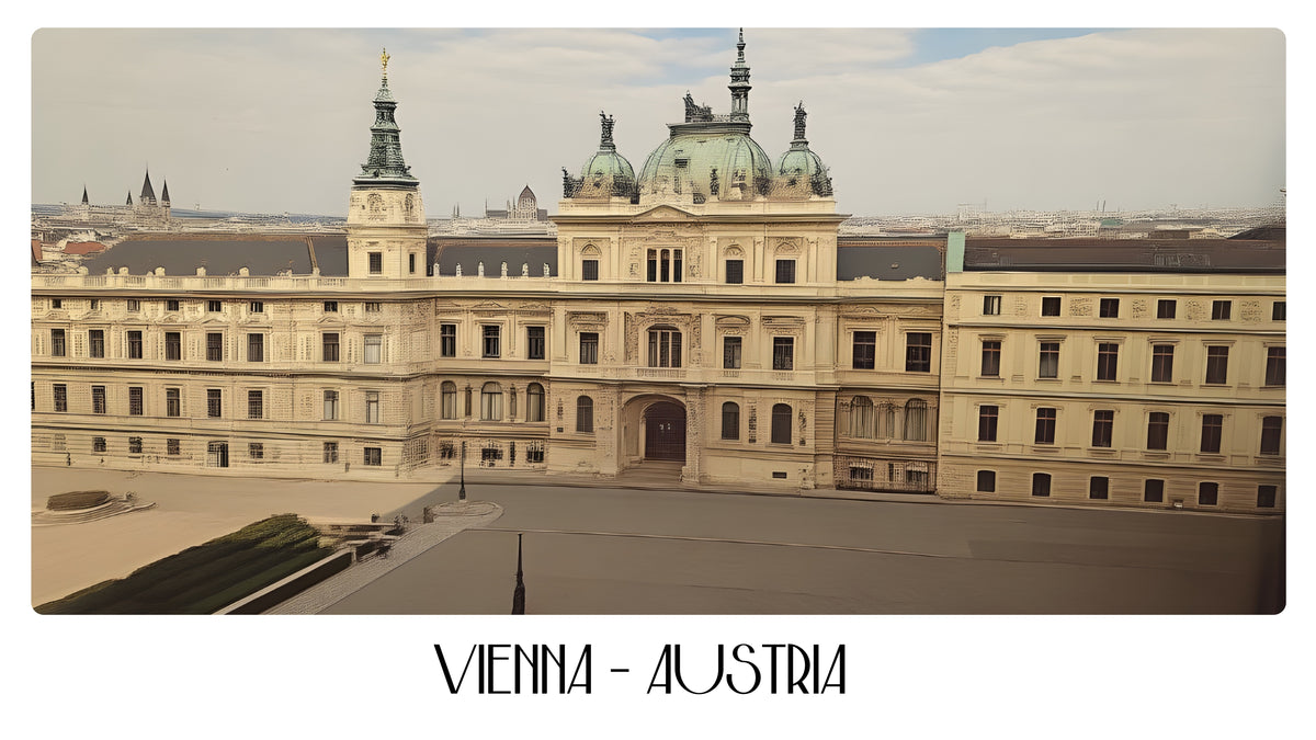 PP94 Vienna Austria Panoramic Premium Waterproof & Tear Resistant Poster
