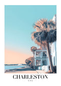 DAV95 Charleston USA Printed | Premium Waterproof & Tear Resistant Full Colour Posters