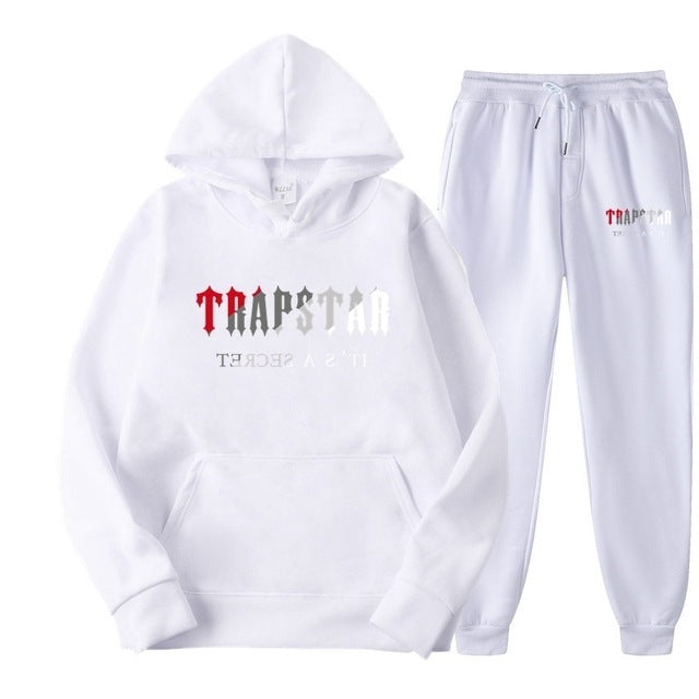 Men's Oversized Letter Print Hoodie and Sweatpants Two-Piece Set