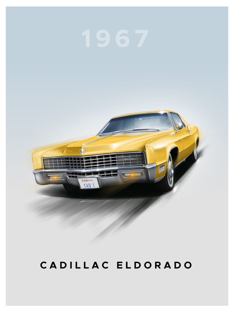 SEC09 Cadillac Eldorado 1967 Special Edition Car Poster Printed | Premium Waterproof & Tear Resistant Full Colour Posters