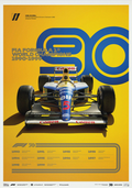 F109 F1 Cars Poster Printed | Premium Waterproof & Tear Resistant Full Colour Posters