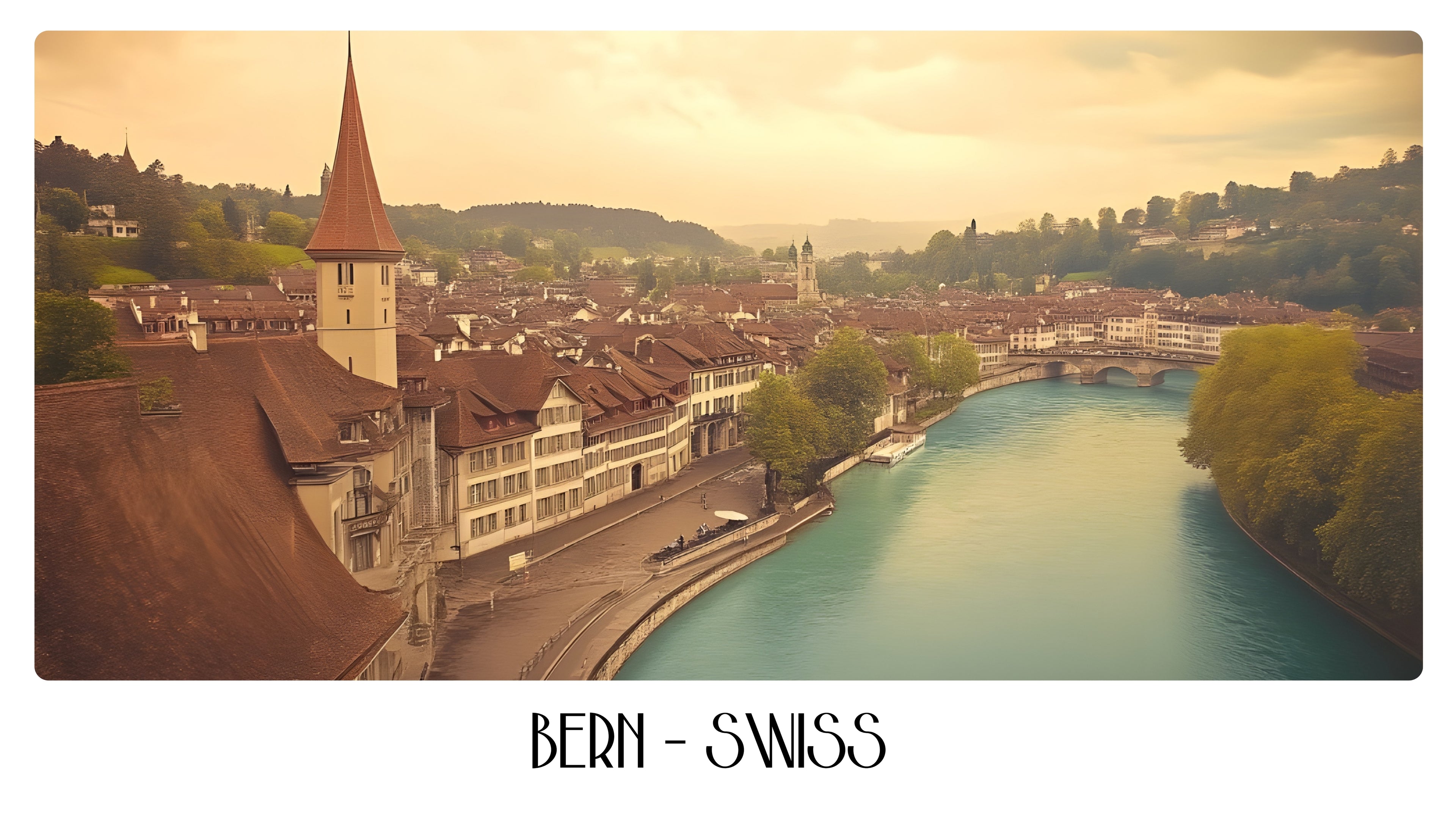 PP09 Bern - Swiss Panoramic Premium Waterproof & Tear Resistant Poster