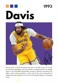 BAS09 Anthony Davis (1993) Printed | Premium Waterproof & Tear Resistant Full Colour Posters