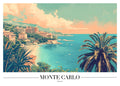 DAH09 Monte Carlo France Printed | Premium Waterproof & Tear Resistant Full Colour Posters