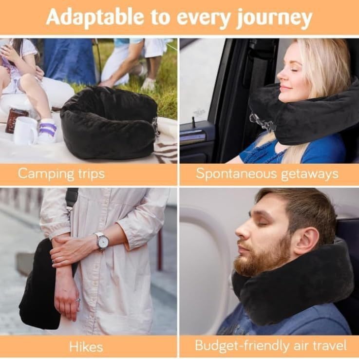 Selling travel pillows that can be filled with clothes, luggage pillowcases, soft plush filling function, U-shaped pillows