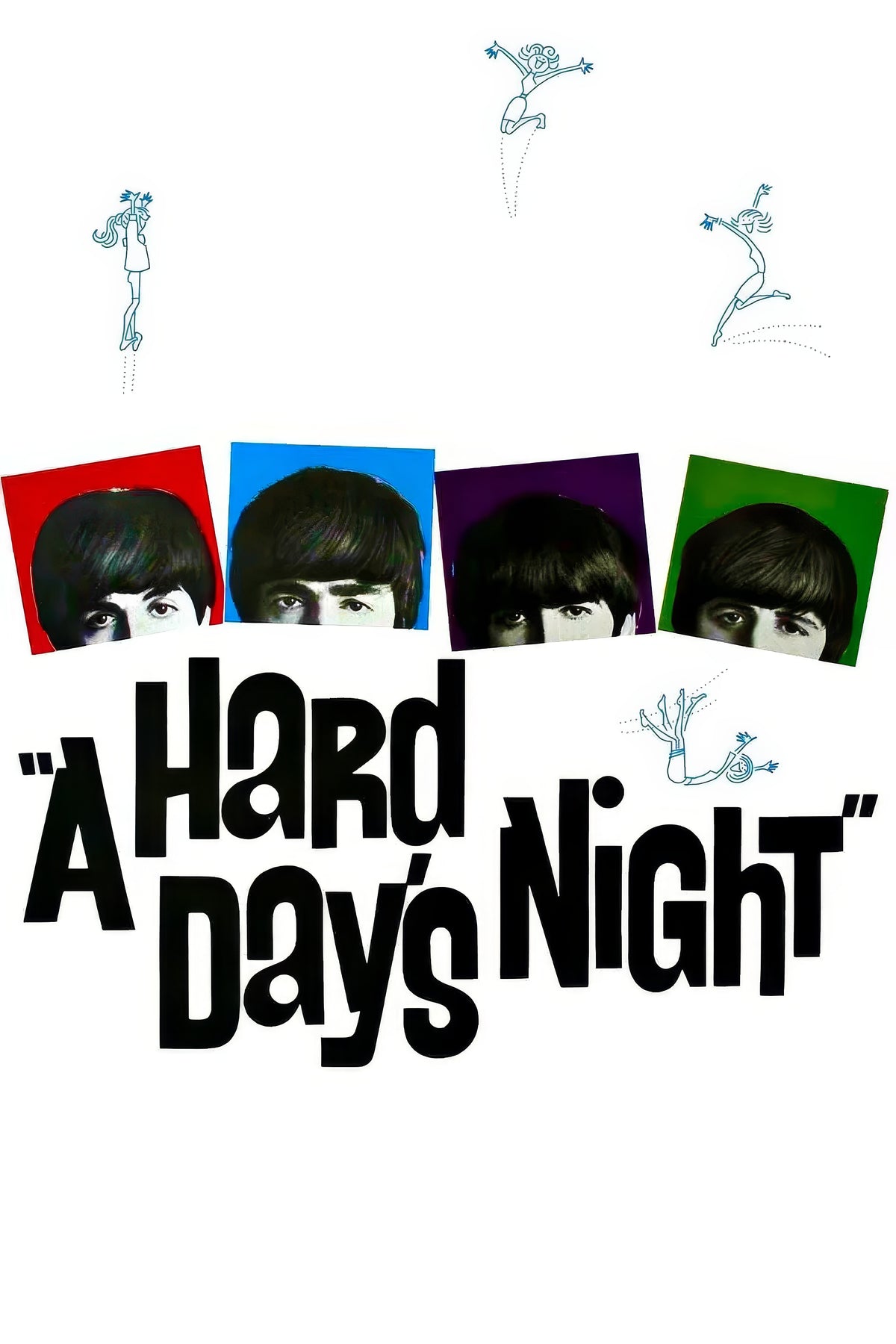 A Hard Day_s Night (1964) Film/Movie Premium Waterproof & Tear Resistant Posters