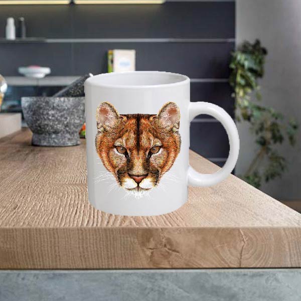 ANIMAL12 Lion 11oz Ceramic Printed Mug