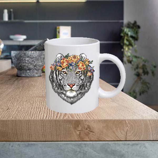 ANIMAL06 Lion 11oz Ceramic Printed Mug