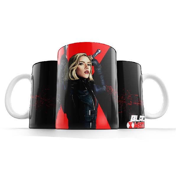 AVENG18 Black Widow Superhero 11oz Ceramic Printed Mug