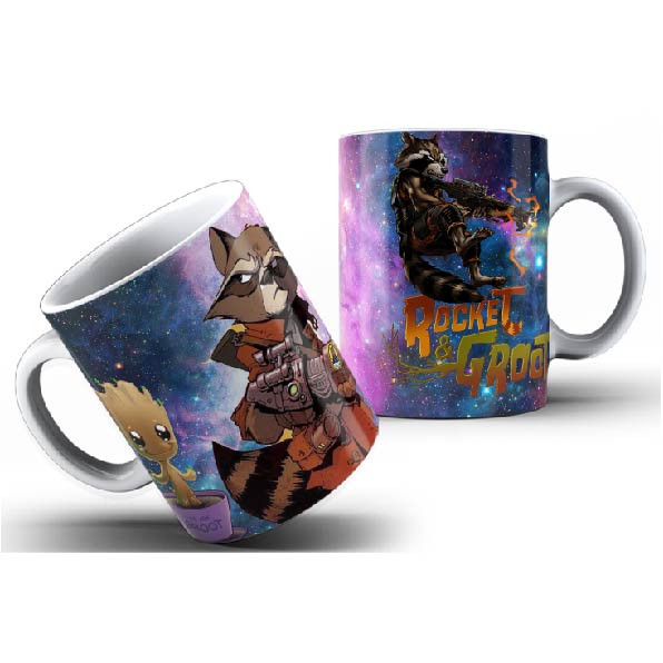AVENG21 Rocket & Groot Super Hero 11oz Ceramic Printed Mug