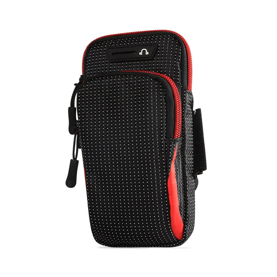 6.5 Inches Sports Bag Armband Case Gym Fitness Running Arm Band Bag Cover Jogging Workout Pouch for Mobile Phone Key Money Card