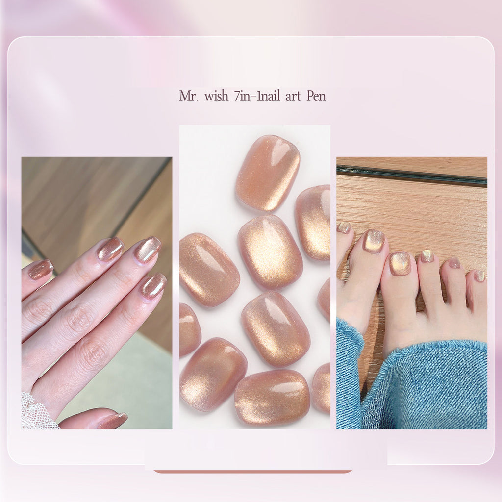 Seven in one Eye Nail Enamel Lazy nail polish