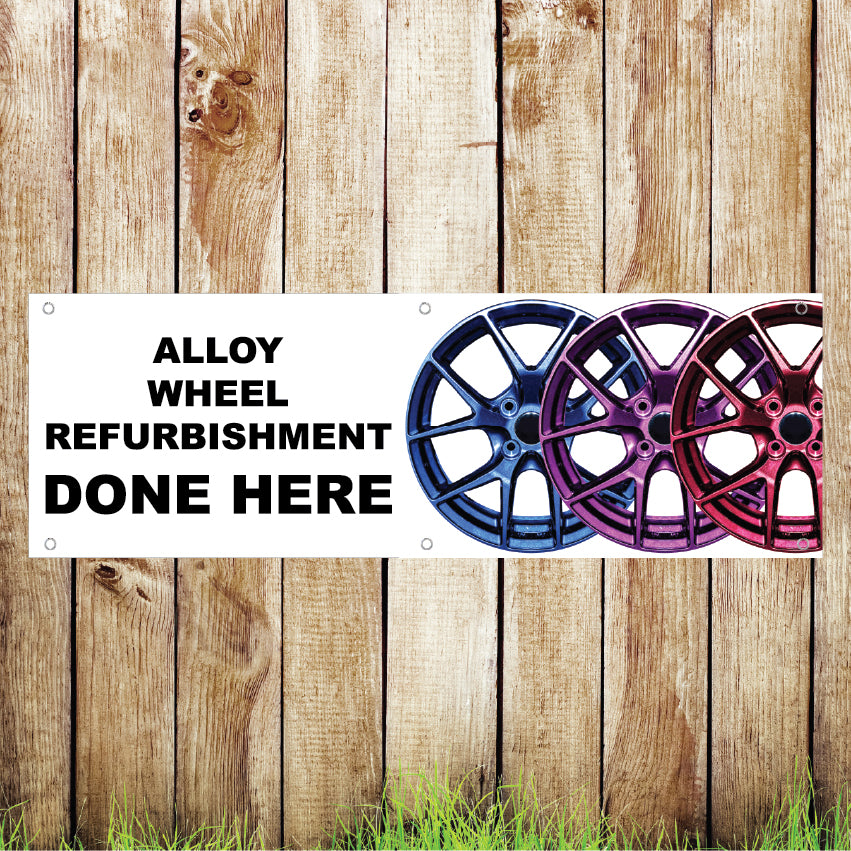 Ban001-19 Advertising PVC Banner Indoor/Outdoor Waterproof with Eyelets Various Designs 5 Sizes