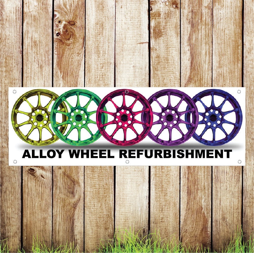 Ban001-19 Advertising PVC Banner Indoor/Outdoor Waterproof with Eyelets Various Designs 5 Sizes