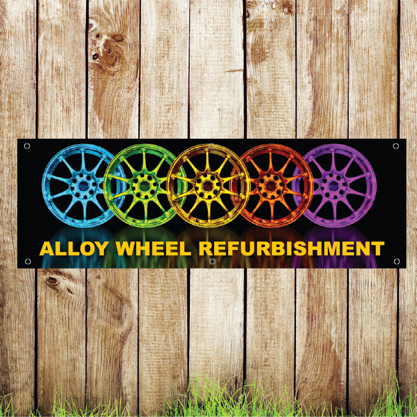 Ban001-19 Advertising PVC Banner Indoor/Outdoor Waterproof with Eyelets Various Designs 5 Sizes