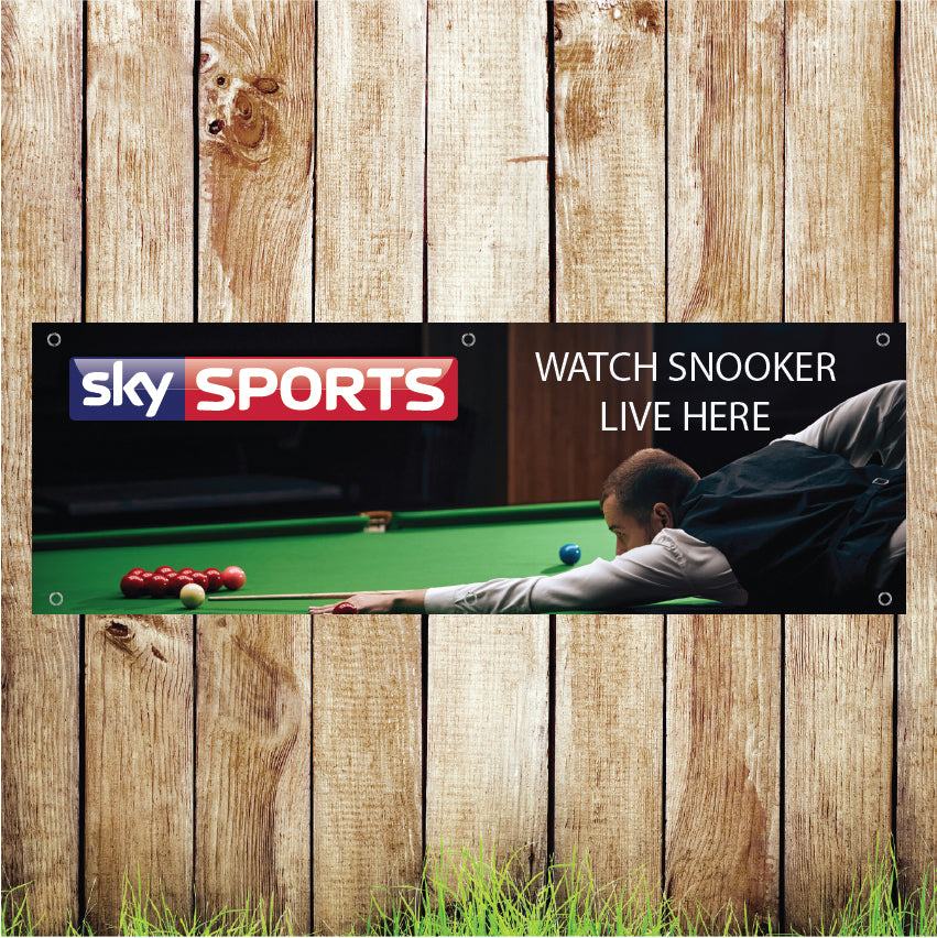 SS2 Sky Sports Live Events Banners Indoor/Outdoor Waterproof PVC with Eyelets Various Designs